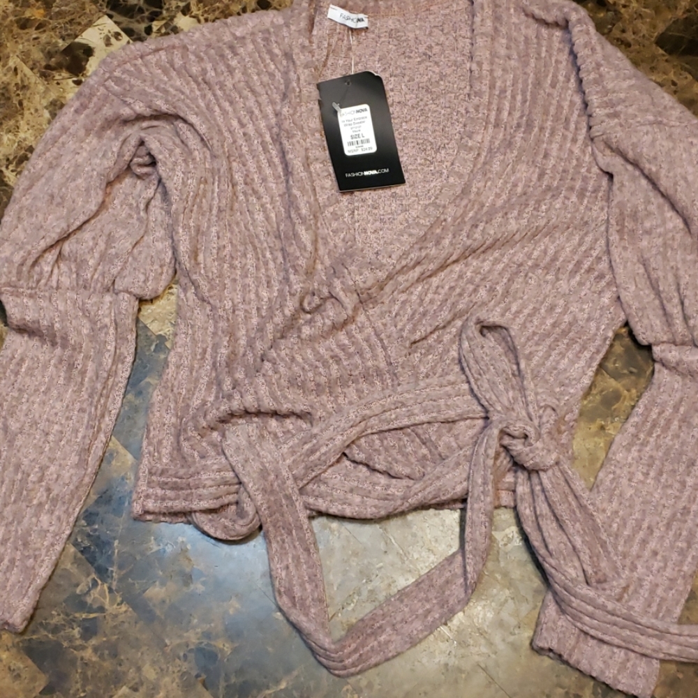 Wrap sweater